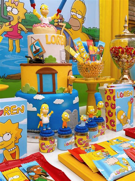 simpsons party decorations|simpsons birthday party decoration ideas.